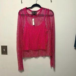 Sunday in Brooklyn Mesh Sparkle Top - Anthropologie